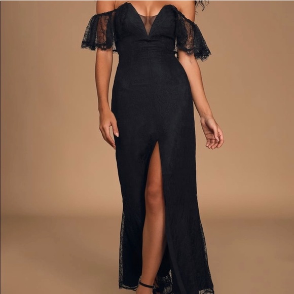 👑 Black Lulu’s Lace Dress +FREE GIFT! - Picture 3 of 8